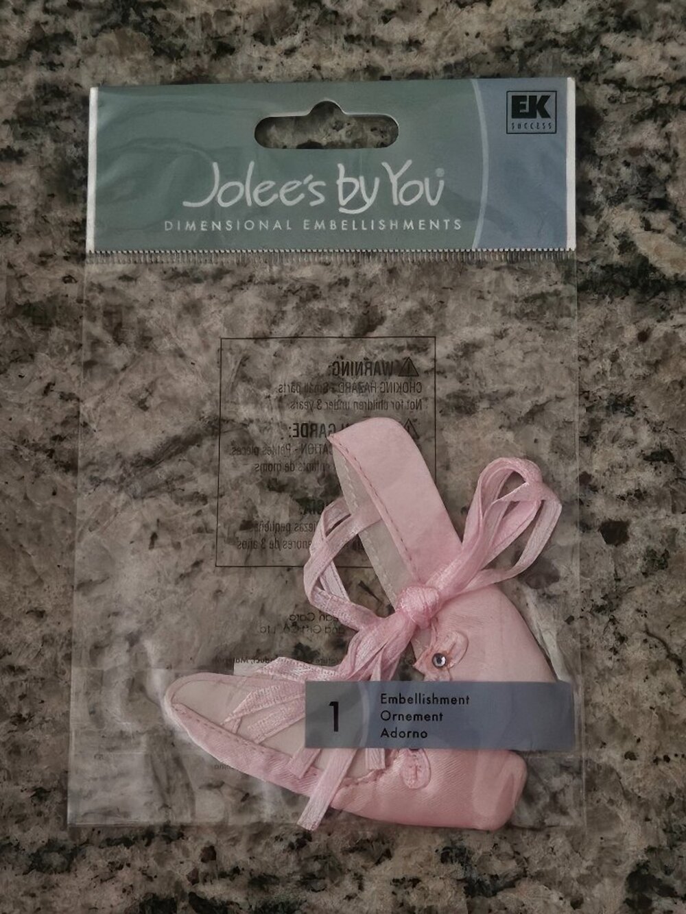 RARE JOLEE'S BY YOU DIMENSIONAL BALLERINA BALLET PINK SLIP SCRAPBOOKING STICKERS